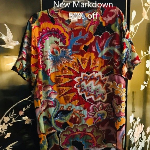 🍊Burst of color top. *50% off - Picture 1 of 4